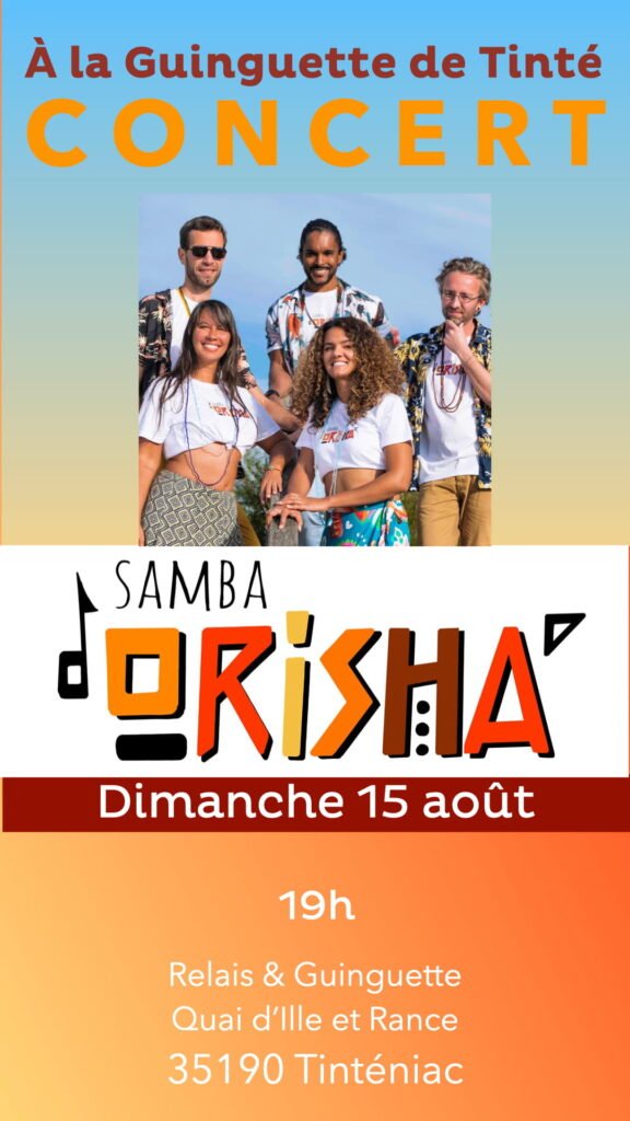 concert-dimanche-15-aout-2026-guinguette-tinténiac-samba-orisha